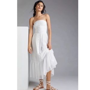 NWT Mare Mare Anthropologie Island Flounced Maxi Dress